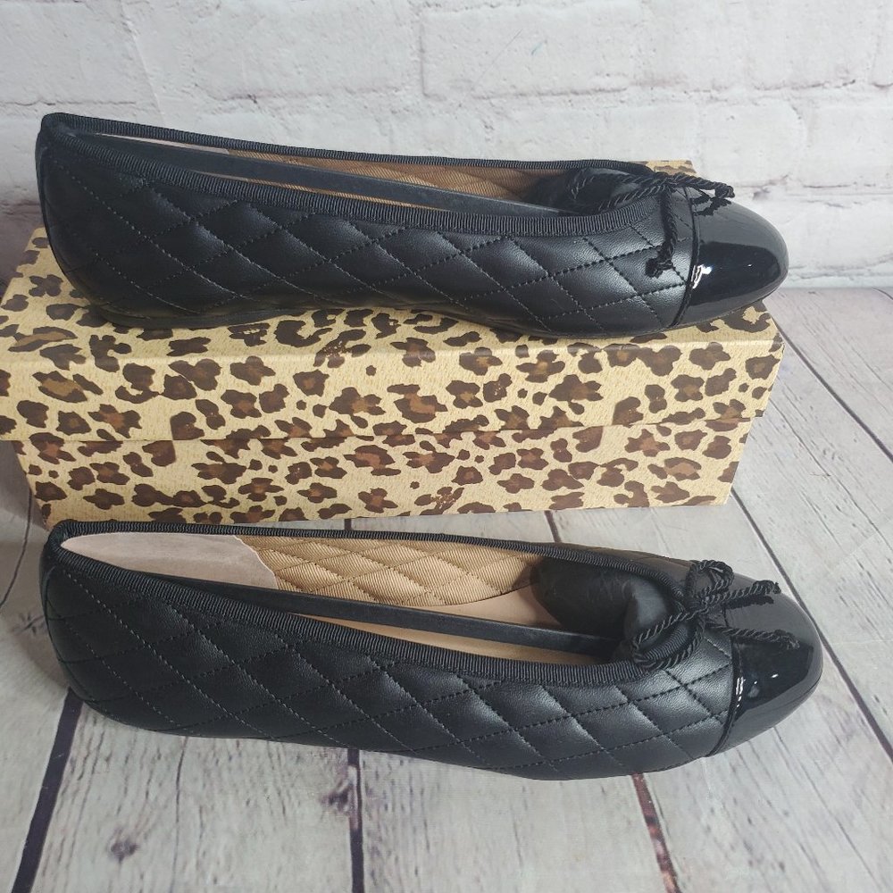 fs/ny Cashmeres Black Patent Napa Dyna Flats
